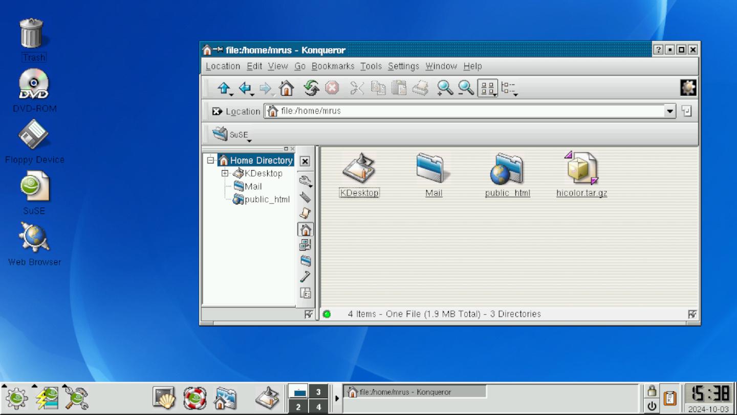 Throwback Thursday: KDE 2 on SuSE Linux 7.3